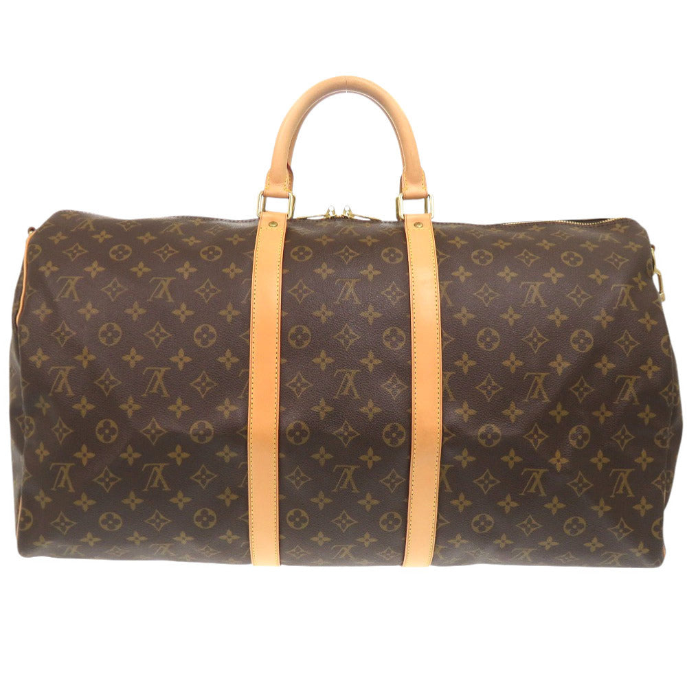 LOUIS VUITTON Boston Duffel bag M41414 Monogram canvas Brown Monogram Keepall bandouliere55
