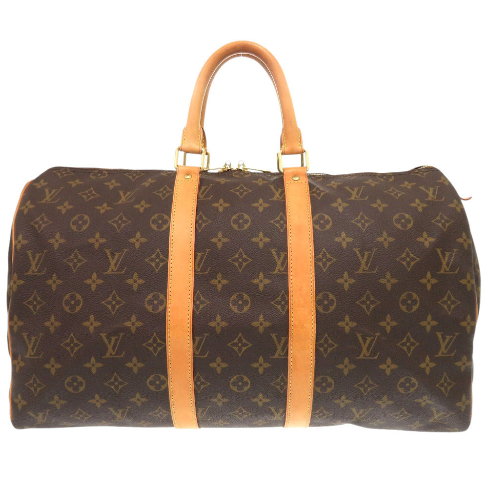 LOUIS VUITTON Boston Duffel bag M41428 Monogram canvas Brown Monogram Keepall 45