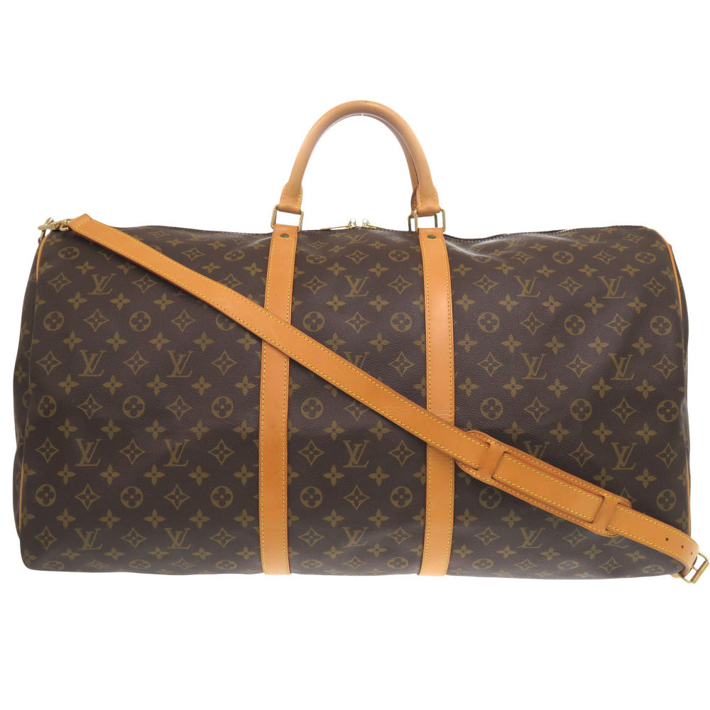 LOUIS VUITTON Boston Duffel bag M41412 Monogram canvas Brown Monogram Keepall bandouliere60