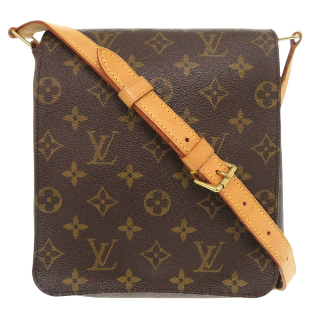 LOUIS VUITTON Shoulder Bag M51258 Monogram canvas Brown Monogram Musette Salsa short strap