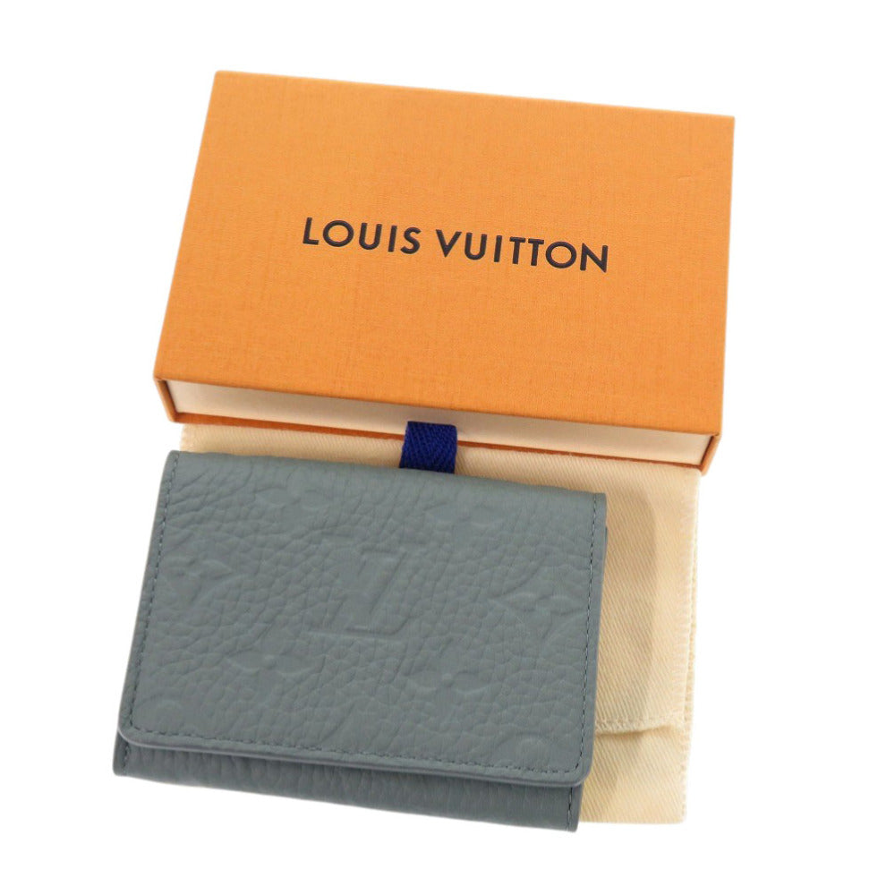 LOUIS VUITTON Card Case M13891 Calfskin Misty Lake Green Anne Vert Cult De Visit