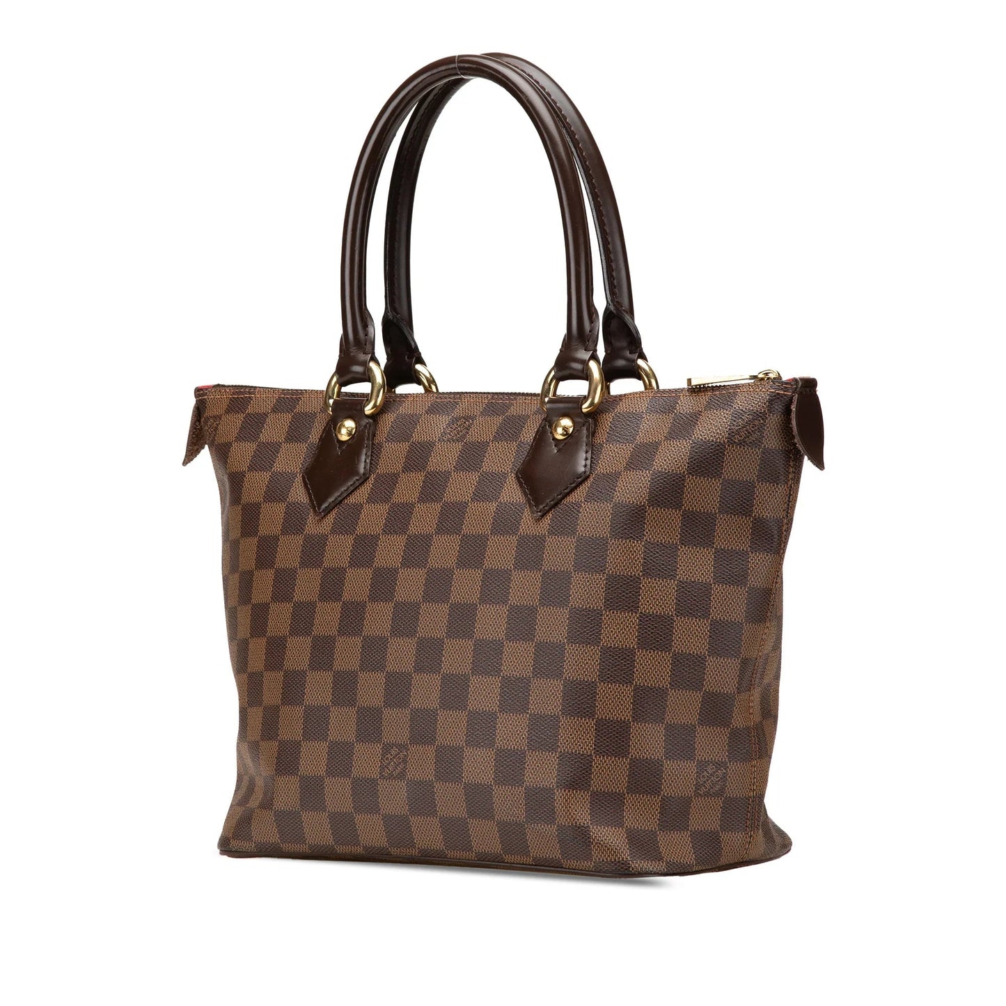 Brown Louis Vuitton Damier Ebene Saleya PM Handbag