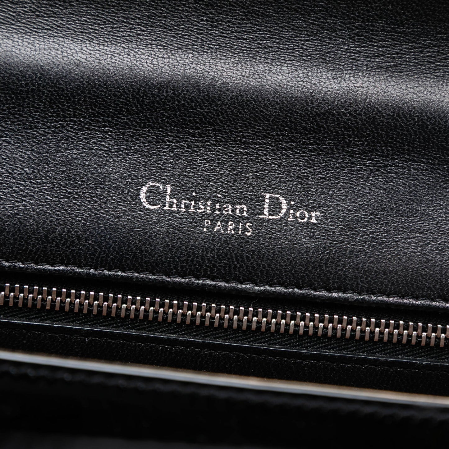 Black Dior Medium Patent Diorama Flap Crossbody Bag
