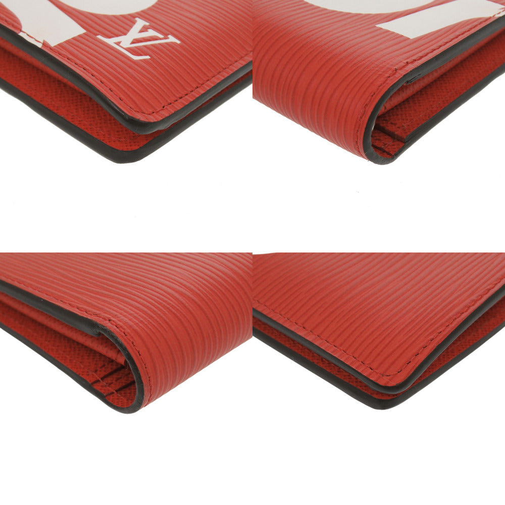 LOUIS VUITTON Long Wallet Purse M67719 Epi Leather Red Epi Portefeuille Braza