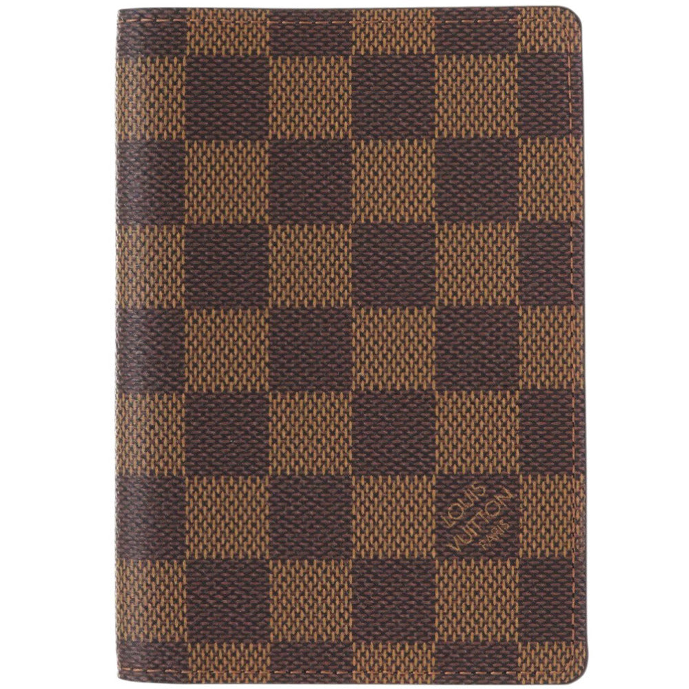 LOUIS VUITTON Notebook cover N60188 Damier canvas Brown Damier Couverture passport