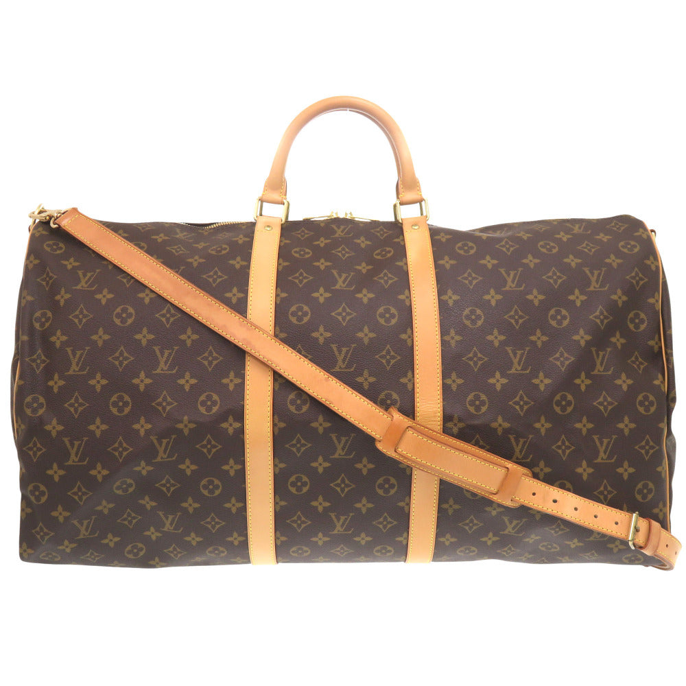 LOUIS VUITTON Boston Duffel bag M41412 Monogram canvas Brown Monogram Keepall bandouliere60