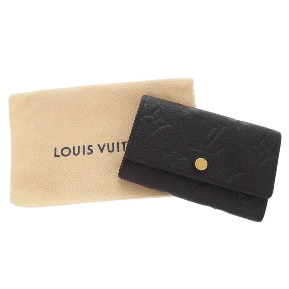 LOUIS VUITTON Key case Key holder M64421 Monogram Ann Platt Noir Monogram Unplant Multicles 6