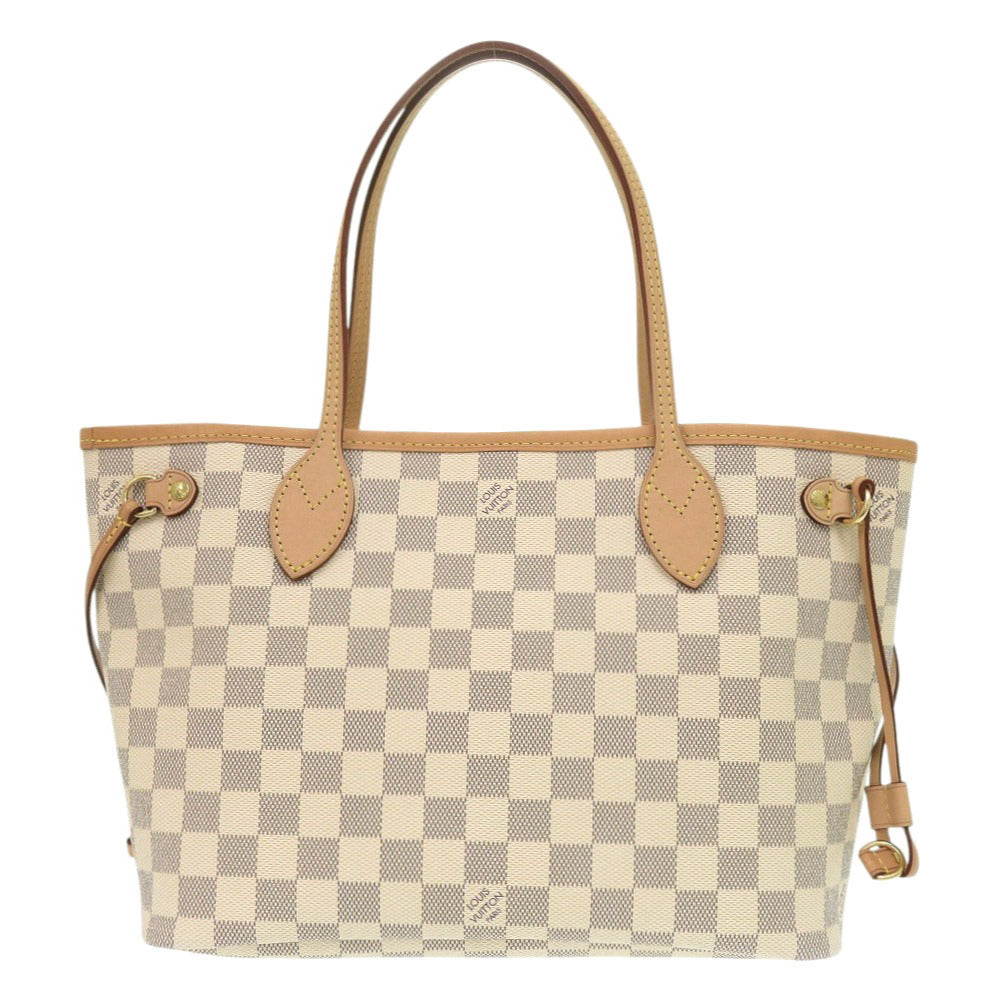 LOUIS VUITTON Tote Bag N41362 Damier Azur Canvas white Damier Azur Never full PM