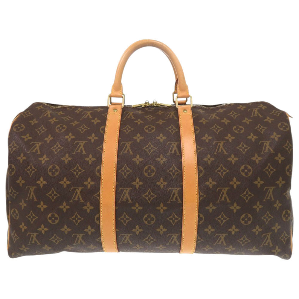 LOUIS VUITTON Boston Duffel bag M41426 Monogram canvas Brown Monogram Keepall 50