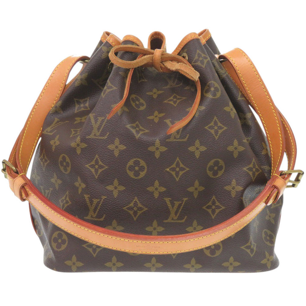 LOUIS VUITTON Shoulder Bag M40818 Monogram canvas Brown Monogram Petit Noe
