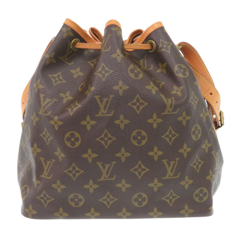 LOUIS VUITTON Shoulder Bag M40818 Monogram canvas Brown Monogram Petit Noe