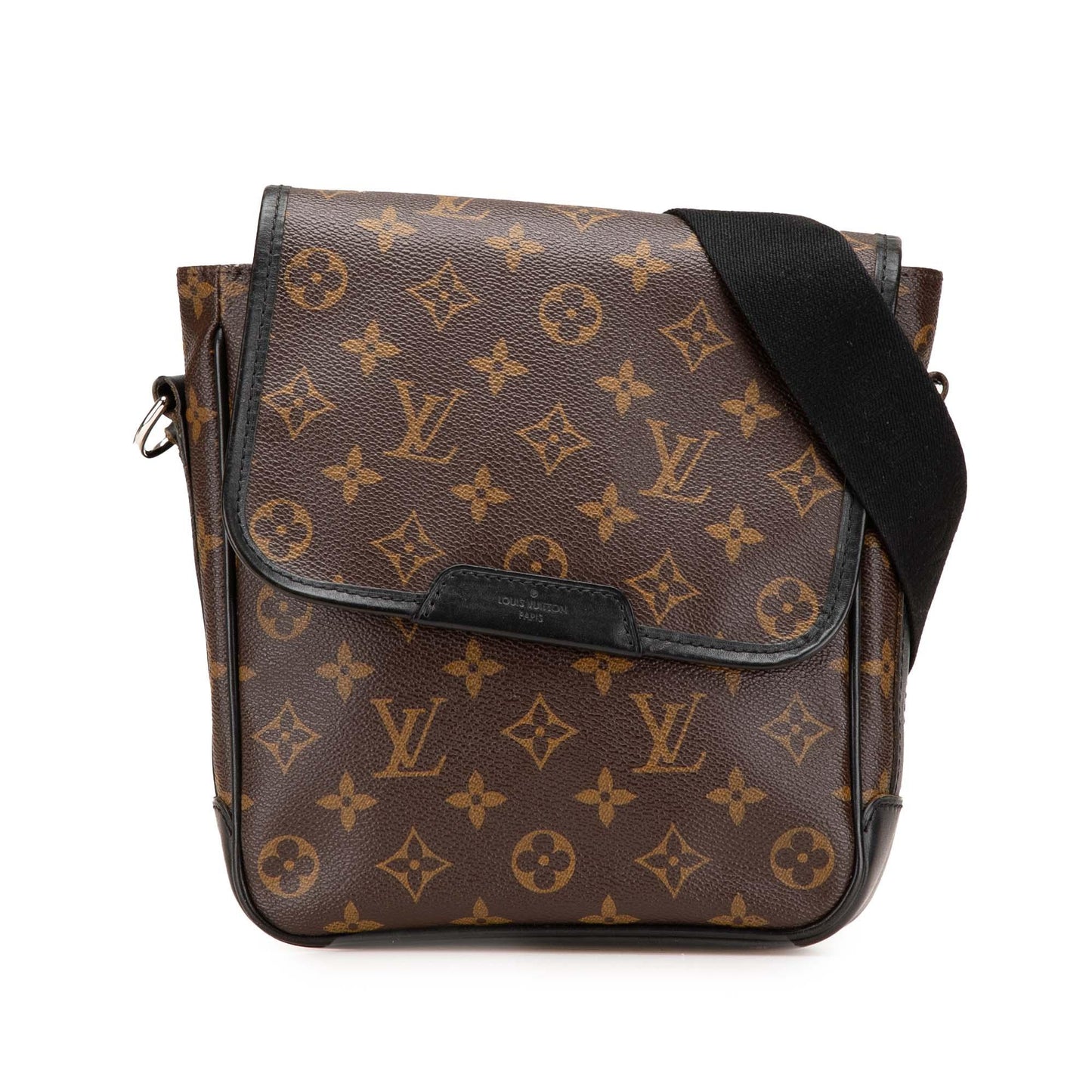 Brown Louis Vuitton Monogram Macassar Bass PM Crossbody Bag