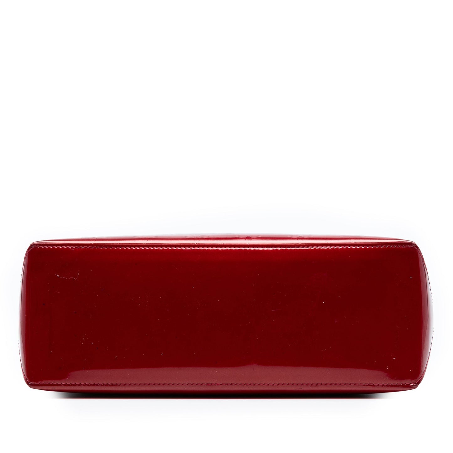 Red Louis Vuitton Monogram Vernis Wilshire PM Handbag