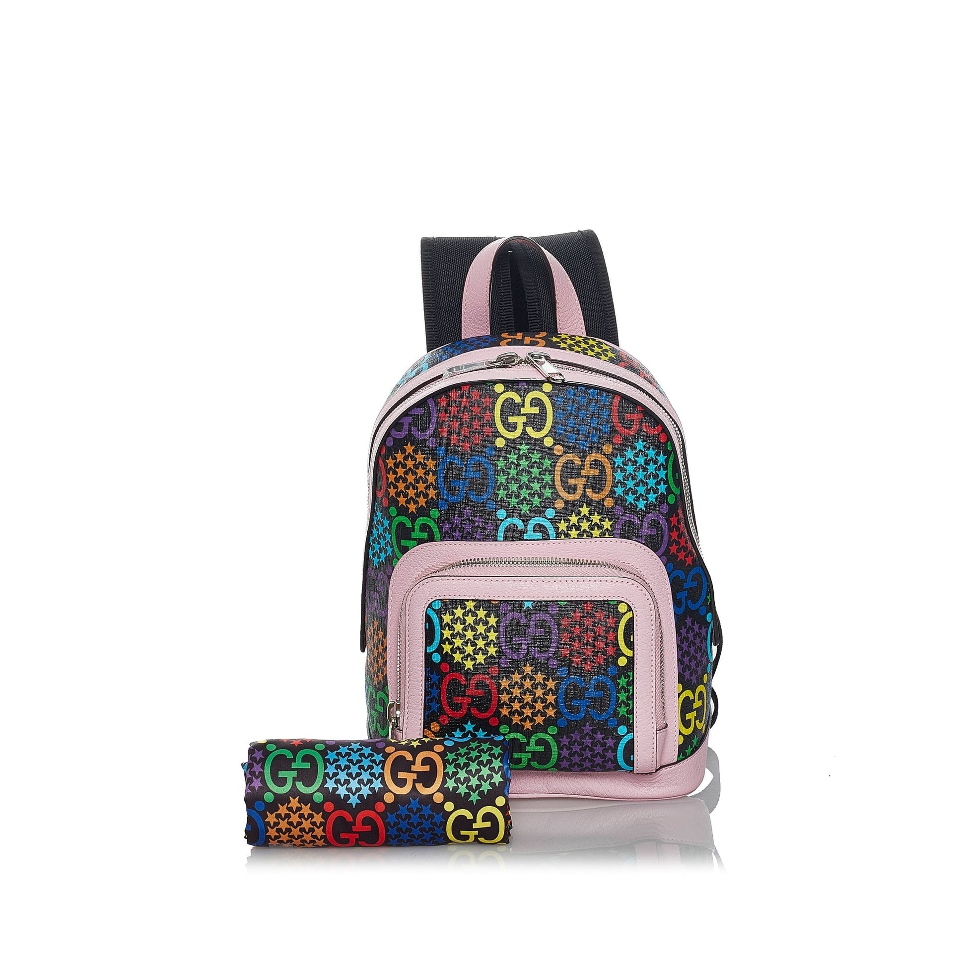 Gucci GG Supreme Leather Canvas Backpack Style 1