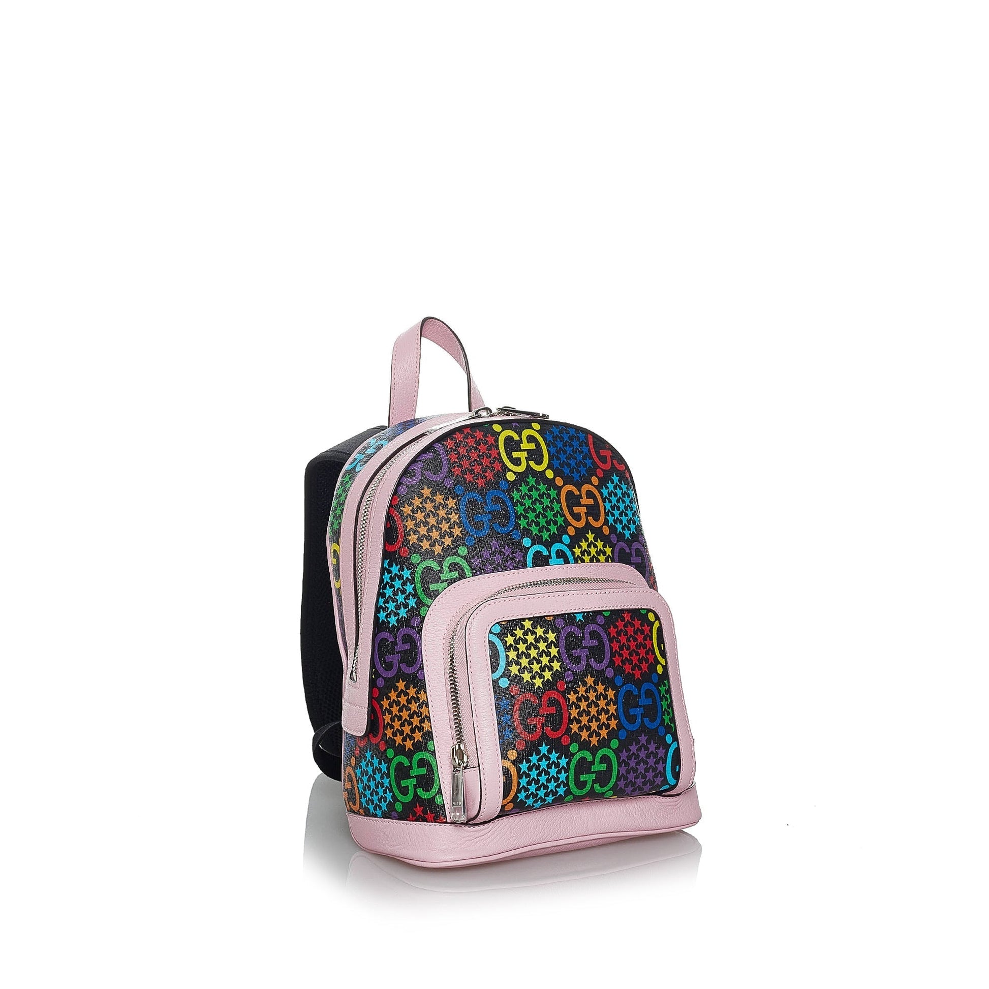 Gucci GG Supreme Leather Canvas Backpack Style 1