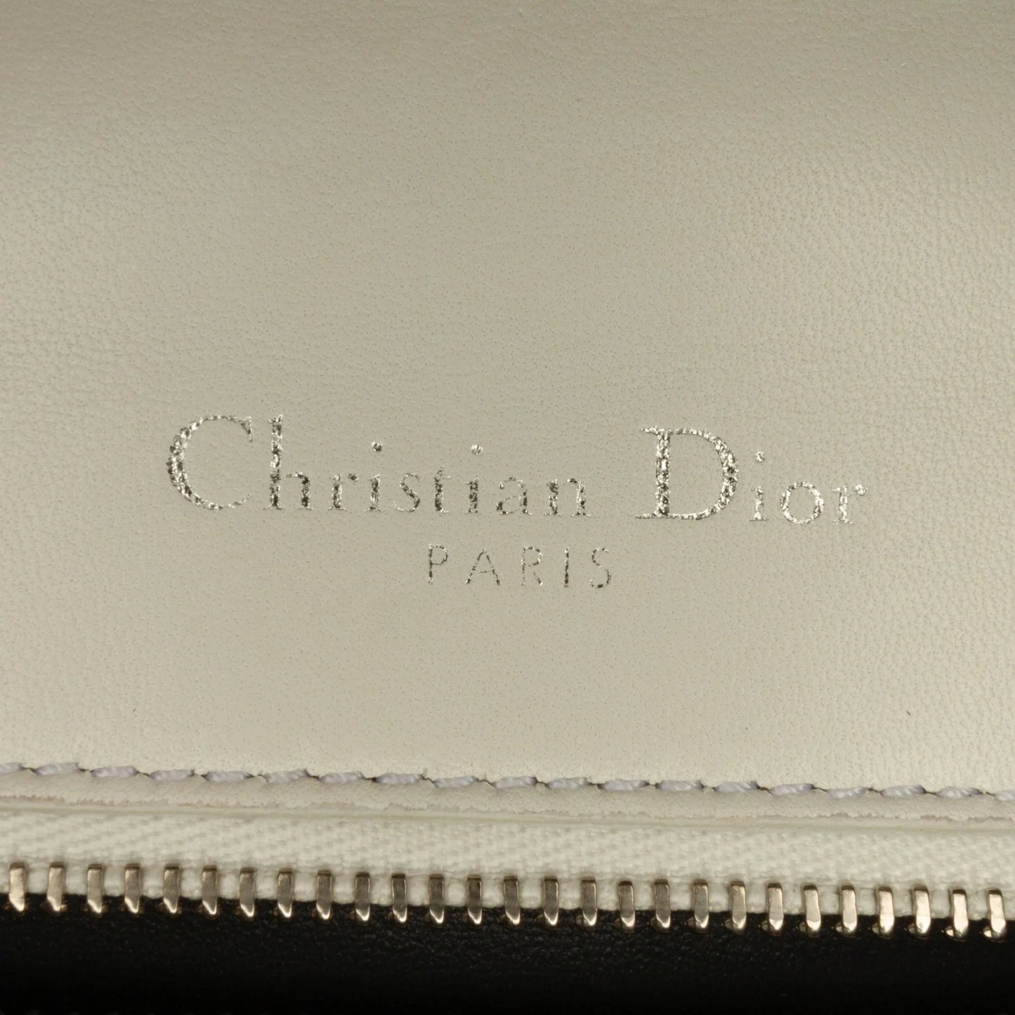 White Dior Medium Patent Diorama Crossbody Bag