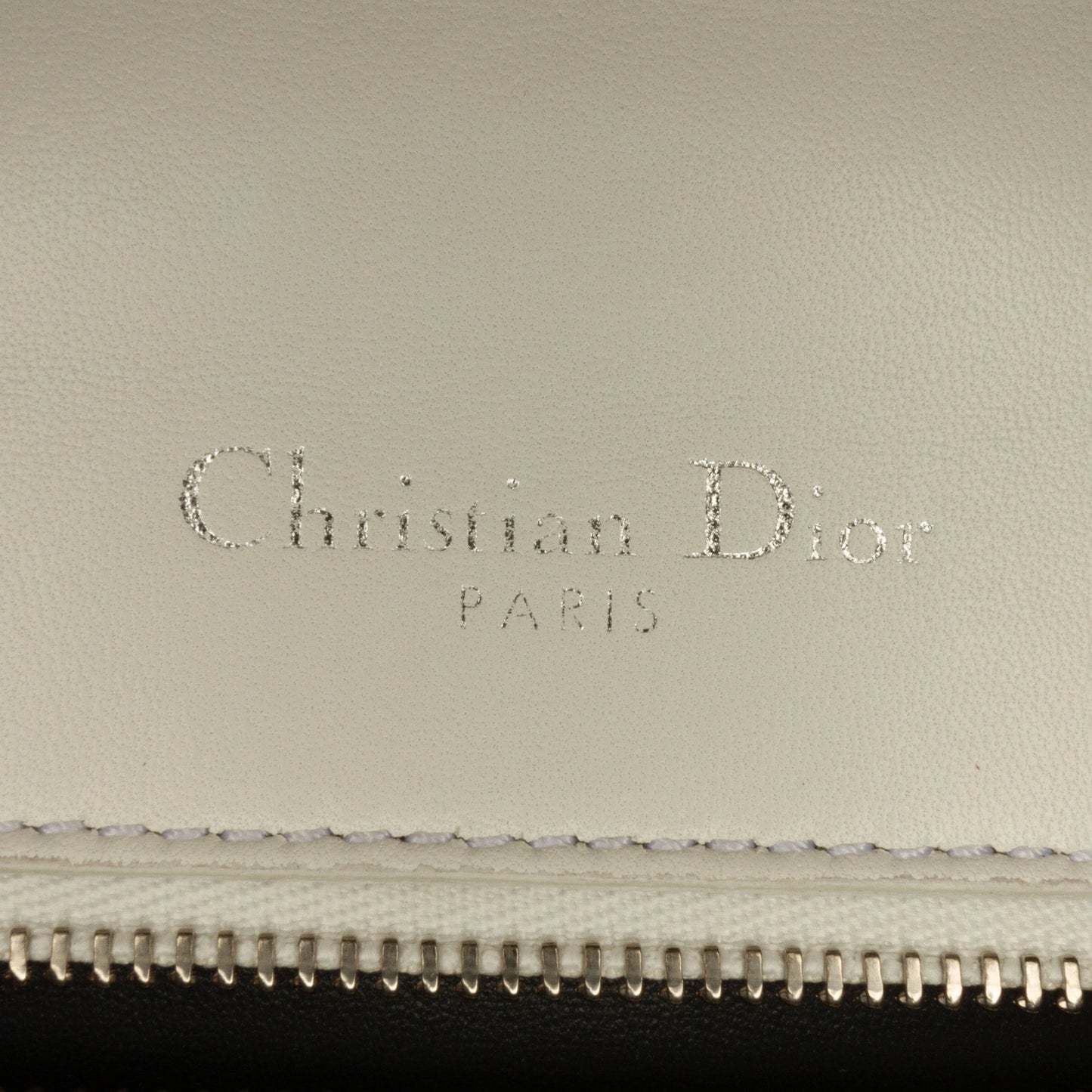 White Dior Medium Patent Diorama Crossbody Bag
