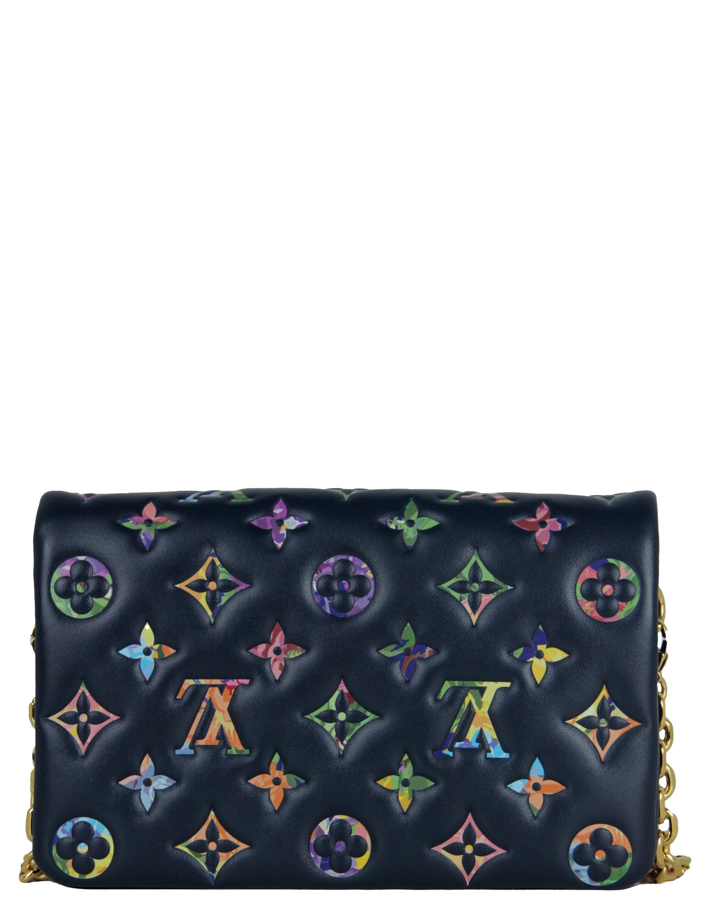 Louis Vuitton 2022 Navy Garden Animation Pochette Coussin Crossbody Bag