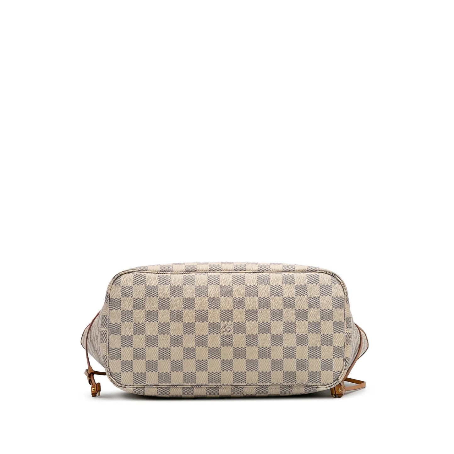 White Louis Vuitton Damier Azur Neverfull MM Tote Bag
