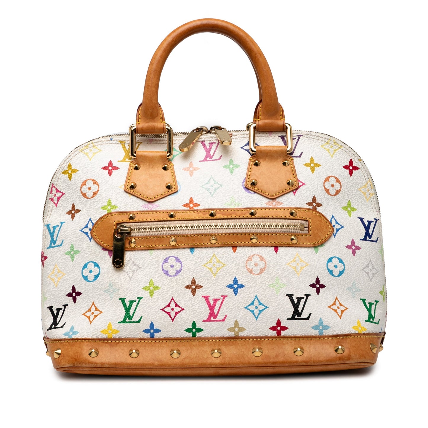 White Louis Vuitton Monogram Multicolore Alma PM Handbag