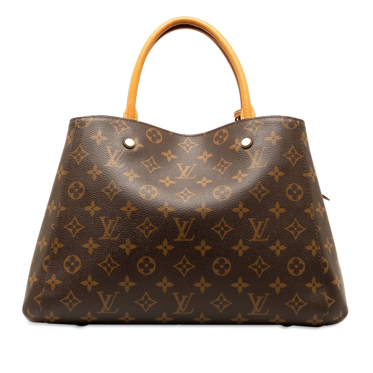Brown Louis Vuitton Monogram Montaigne MM Satchel