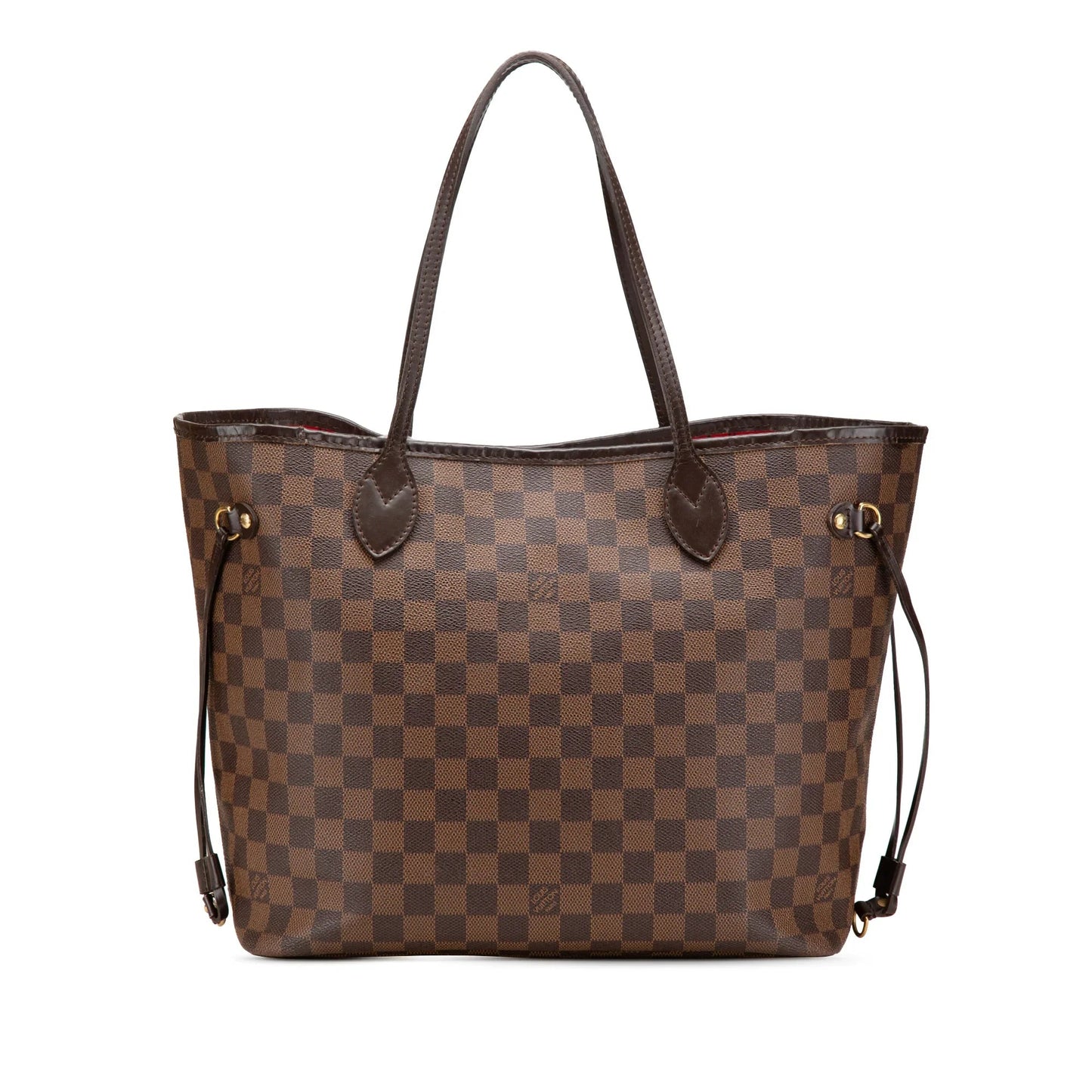 Brown Louis Vuitton Damier Ebene Neverfull MM Tote Bag