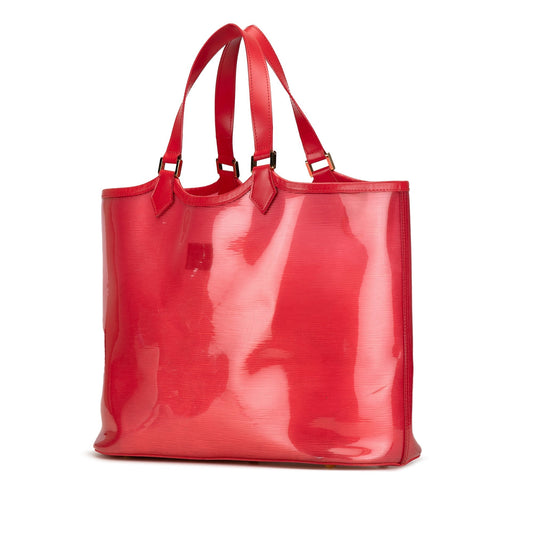 Red Louis Vuitton Epi Plage Lagoon Bay GM Tote Bag