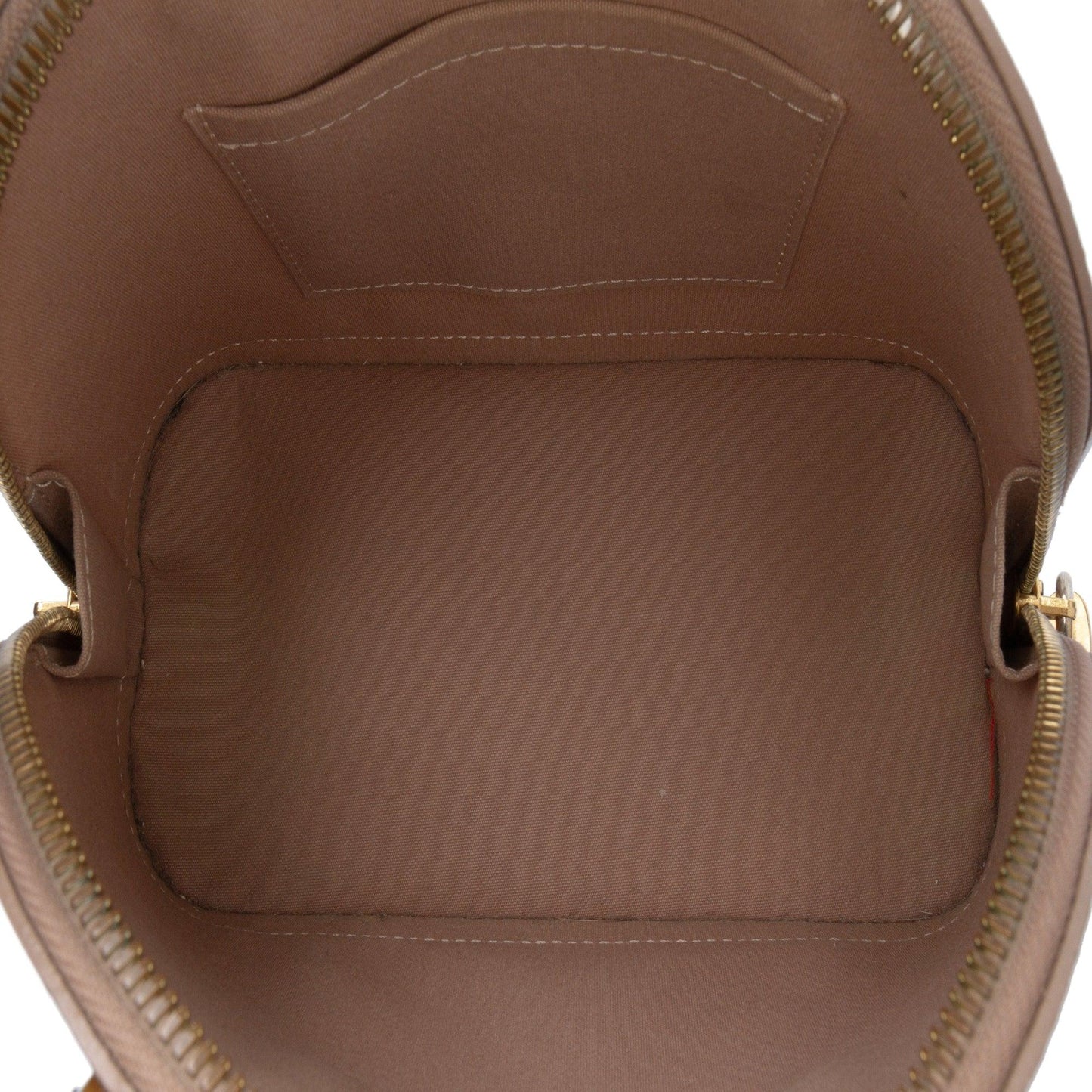 Gold Louis Vuitton Monogram Vernis Alma BB Satchel