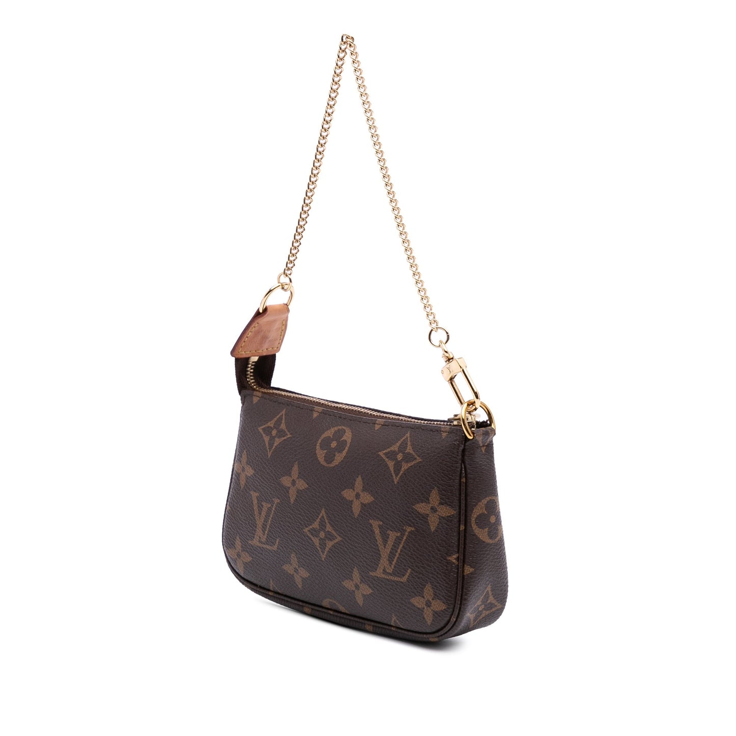 Brown Louis Vuitton Monogram Mini Pochette Accessoires Handbag