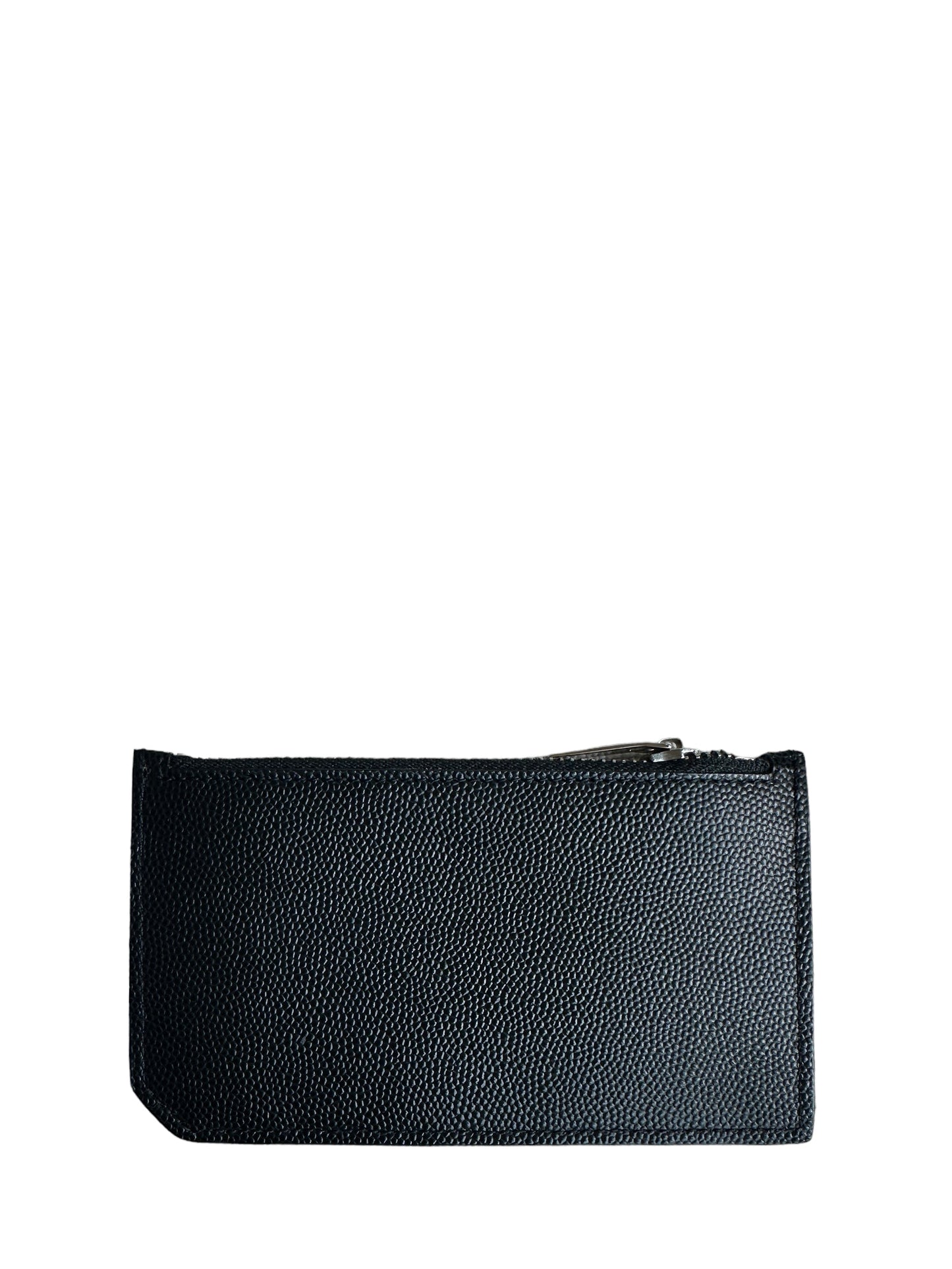 Saint Laurent Black Fragments Zipped Card Case