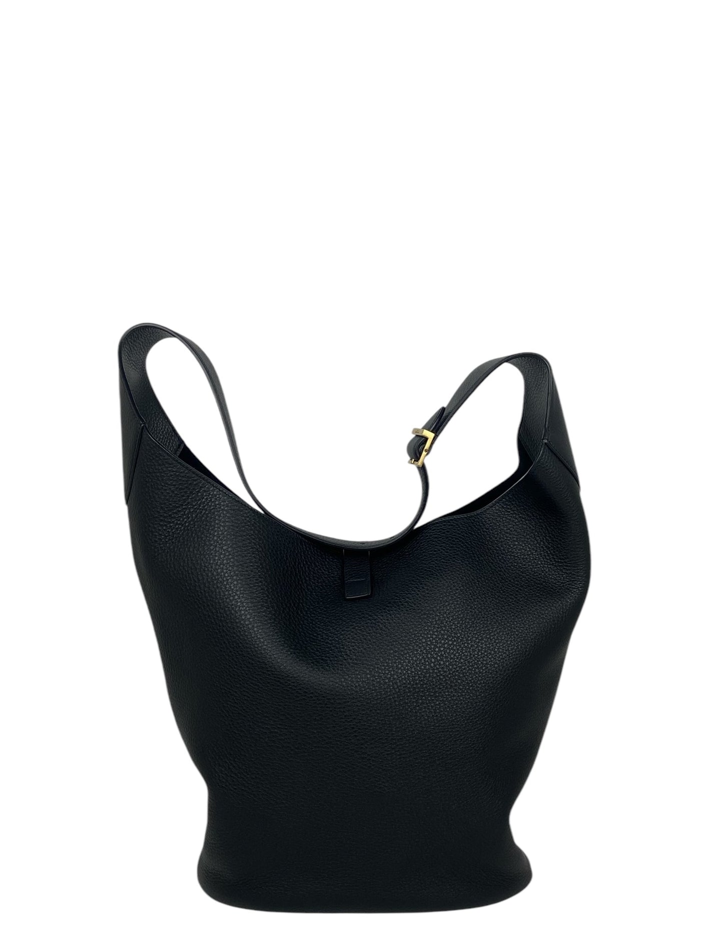 Saint Laurent Black Le 5 A 7 Hobo Bag