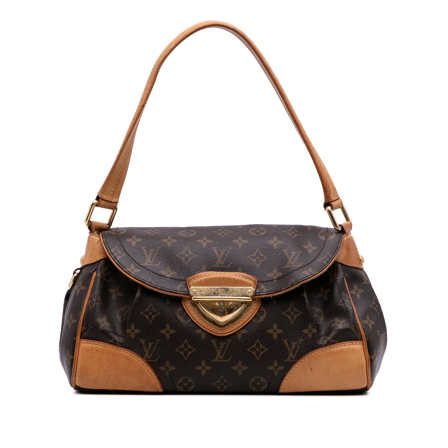 Brown Louis Vuitton Monogram Beverly MM Shoulder Bag