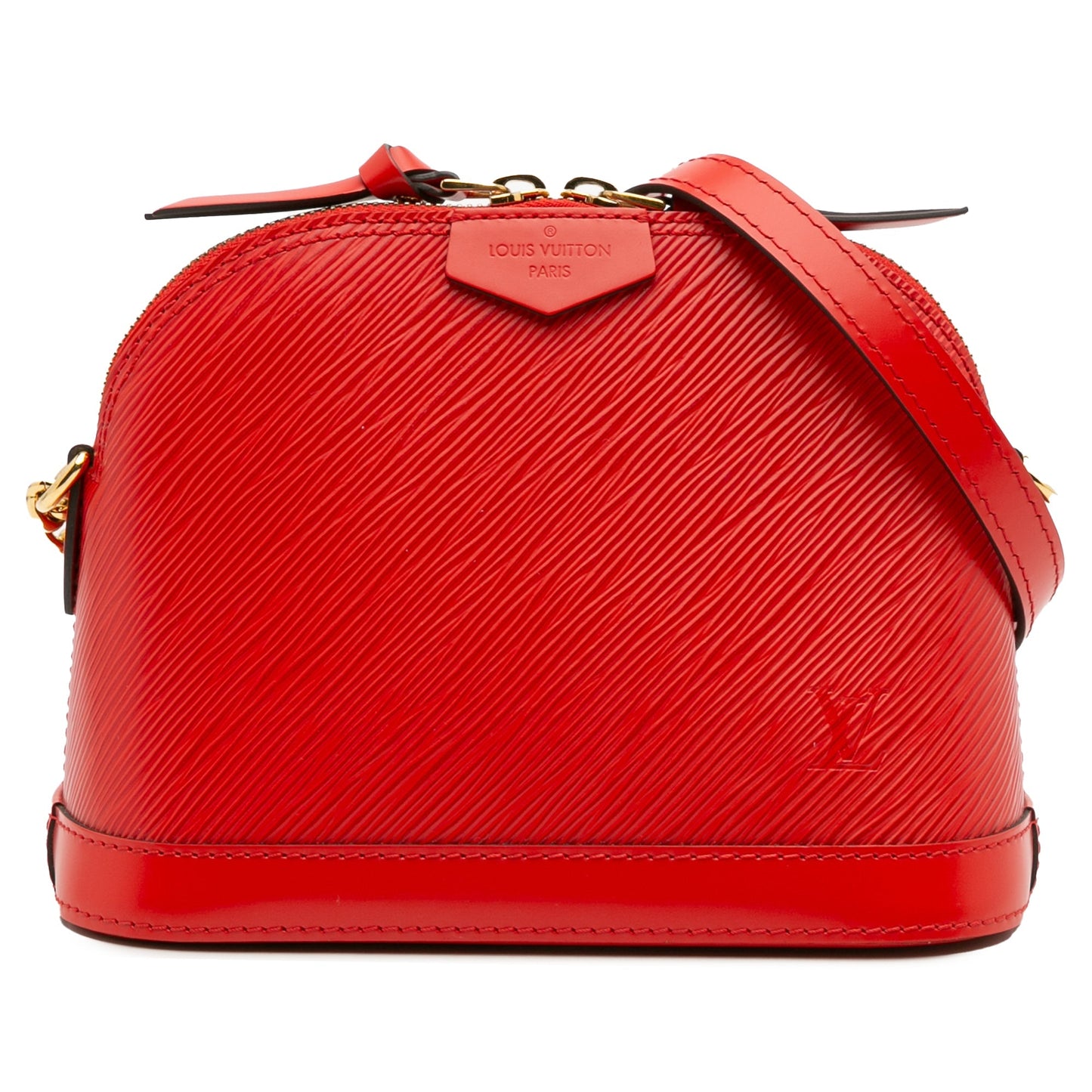 Red Louis Vuitton Epi Mini Alma Crossbody Bag