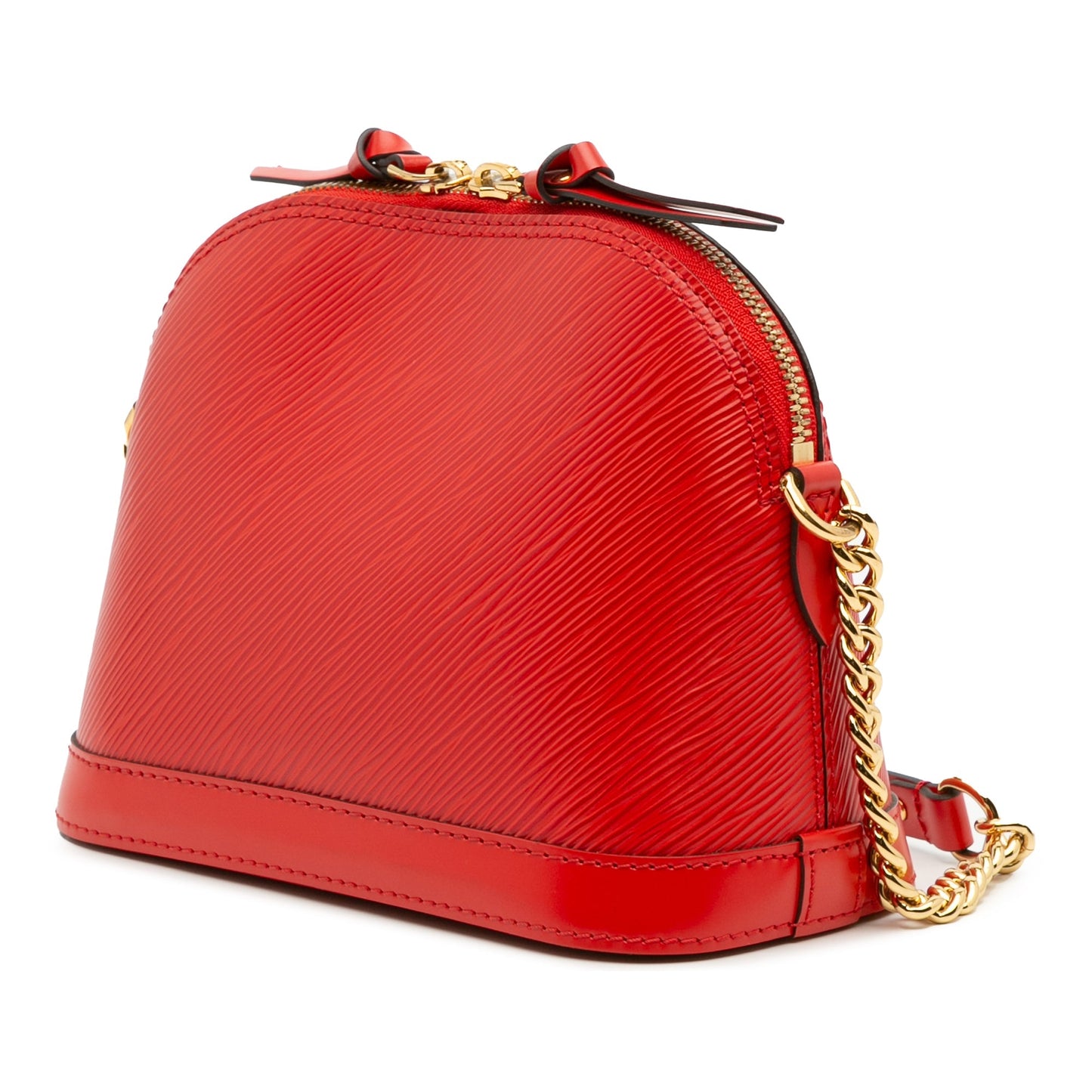 Red Louis Vuitton Epi Mini Alma Crossbody Bag