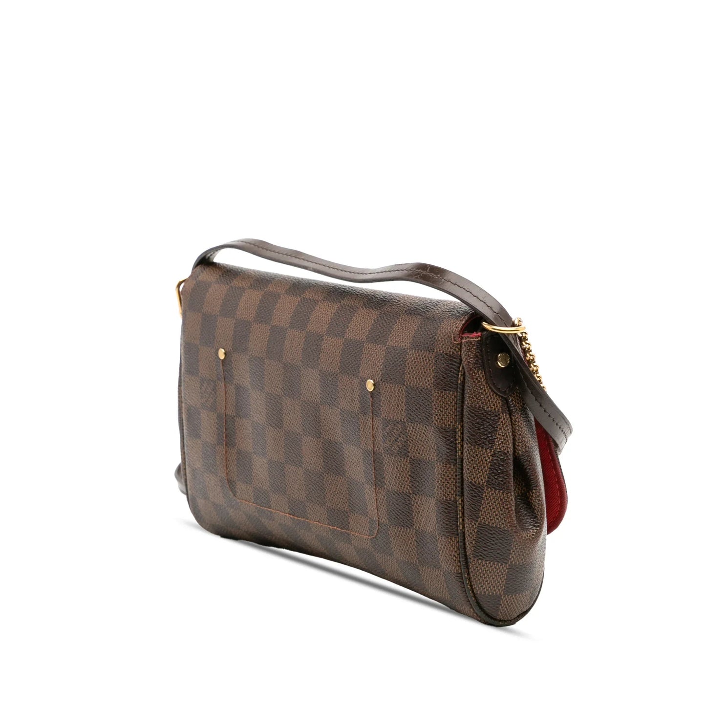 Brown Louis Vuitton Damier Ebene Favorite MM Satchel