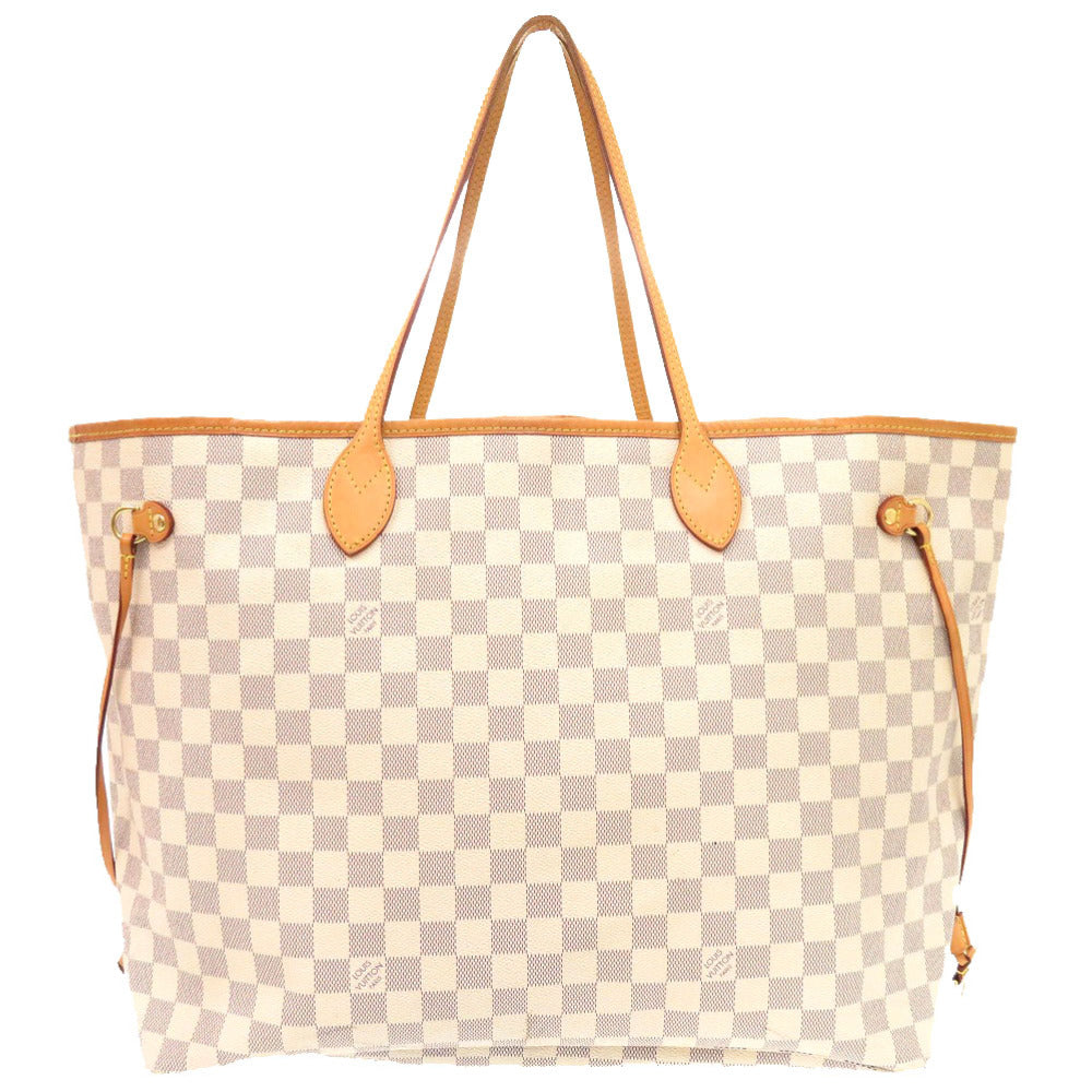 LOUIS VUITTON Tote Bag N41360 Damier Azur Canvas white Damier Azur Neverfull GM with pouch