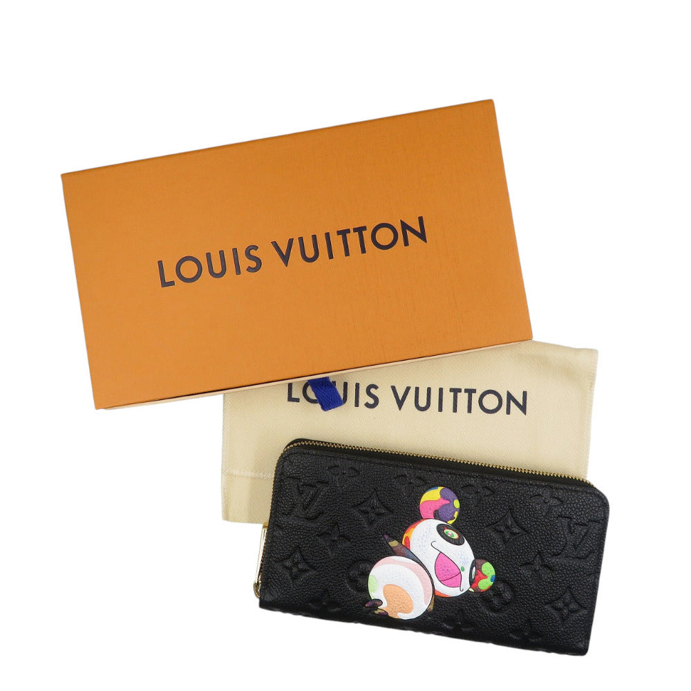 LOUIS VUITTON Long Wallet Purse M14160 Monogram Ann Platt Noir Zippy wallet Monogram Empreinte Panda LVxTM Japan exclusive unisex(Unisex)