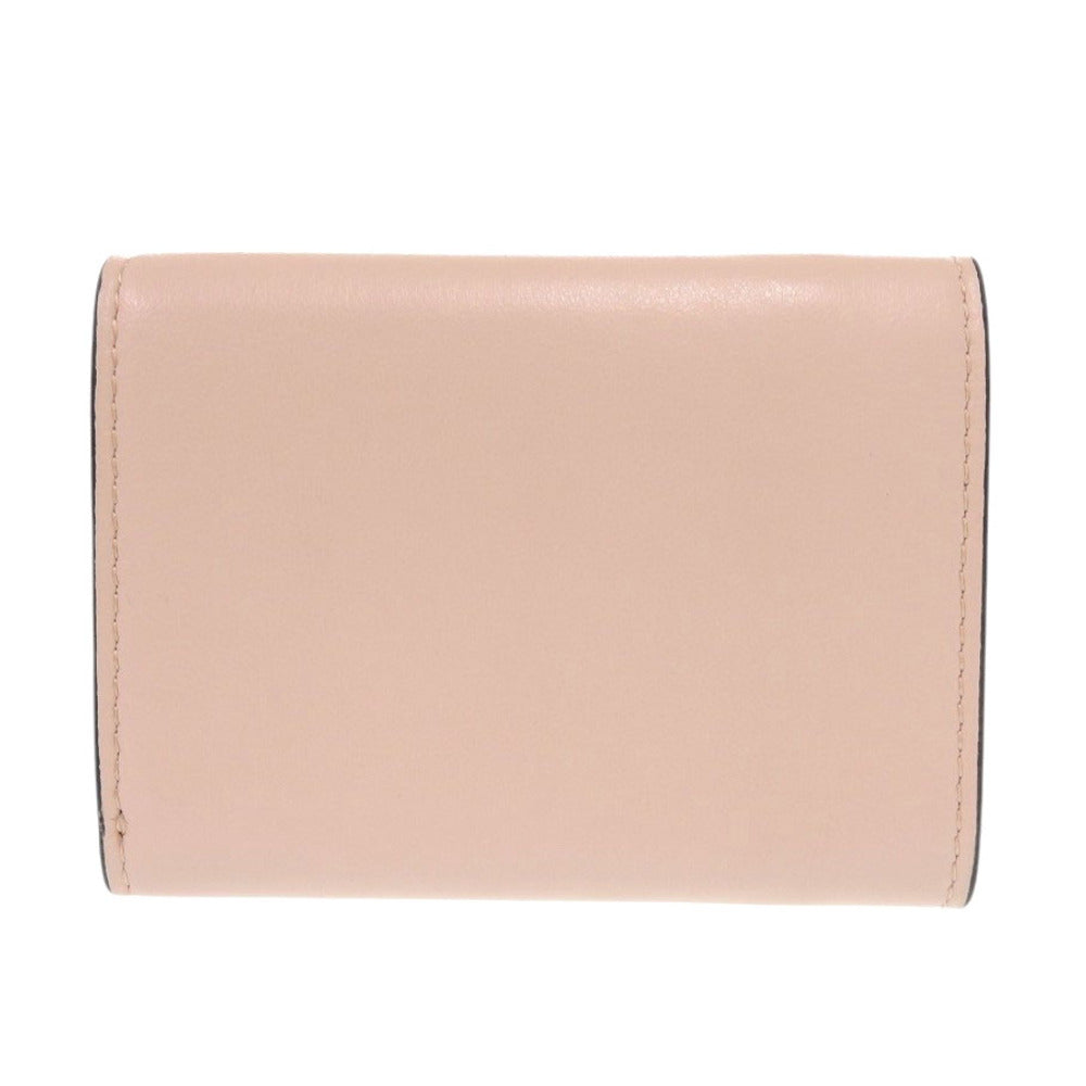FENDI Tri-fold wallet 8M0395 leather pink Fendi Roma Micro Women