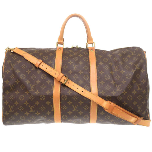 LOUIS VUITTON Boston Duffel bag M41414 Monogram canvas Brown Monogram Keepall bandouliere55