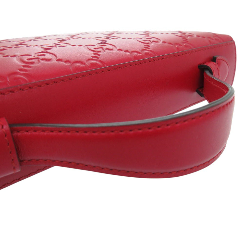 GUCCI Long Wallet Purse leather Red GG Pattern Double Zip Travel Wallet Guccisima Women