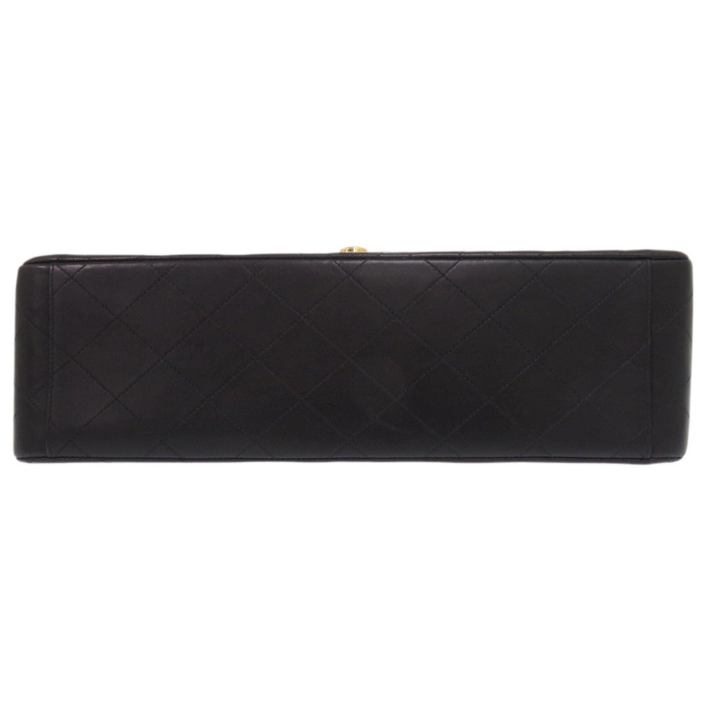 CHANEL Shoulder Bag lambskin black Deca Matelasse 34 COCO Mark Women