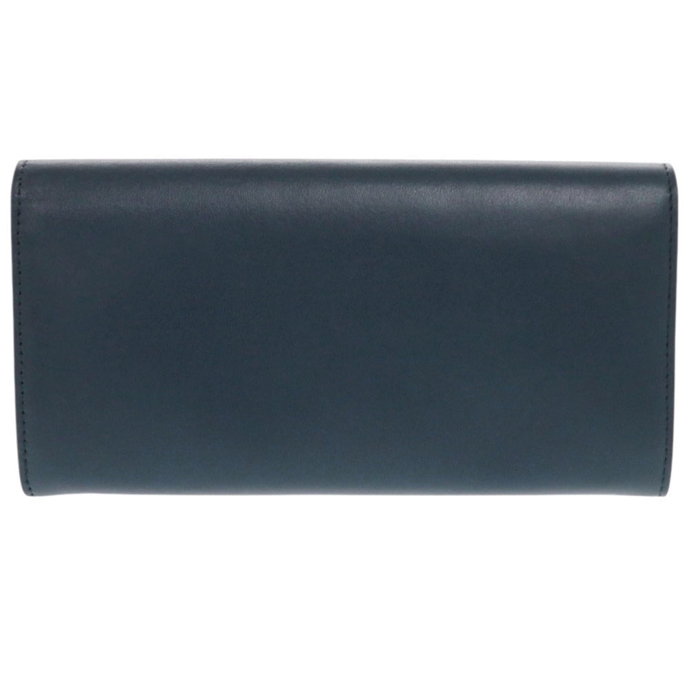 FENDI Long Wallet Purse 8M0377 leather Navy Peekaboo Women