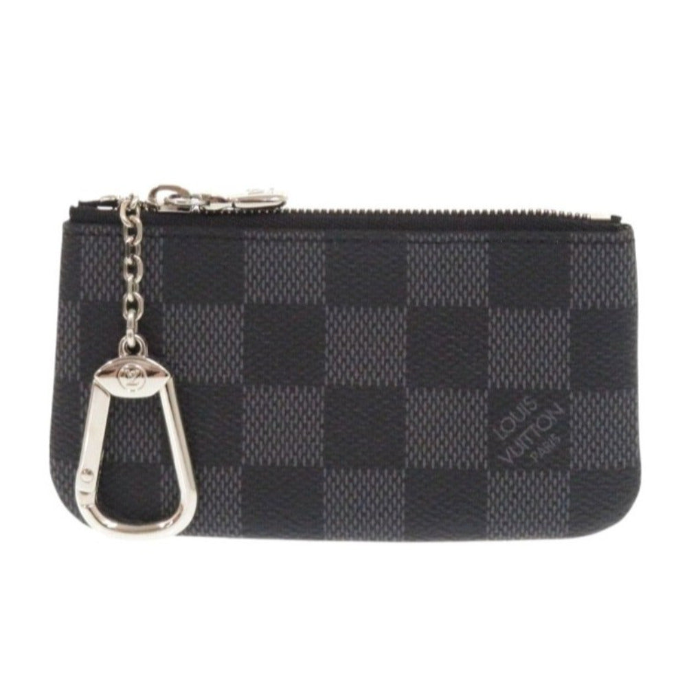 LOUIS VUITTON Coin case N60155 Damier Grafitto Canvas black Damier Graphite Pochette Cre Women