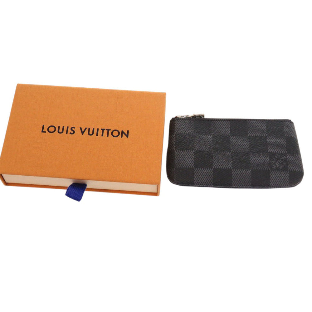 LOUIS VUITTON Coin case N60155 Damier Grafitto Canvas black Damier Graphite Pochette Cre Women