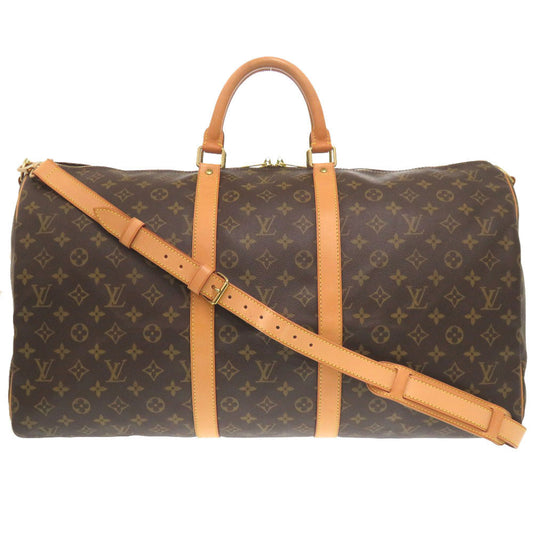 LOUIS VUITTON Boston Duffel bag M41414 Monogram canvas Brown Monogram Keepall bandouliere55 mens