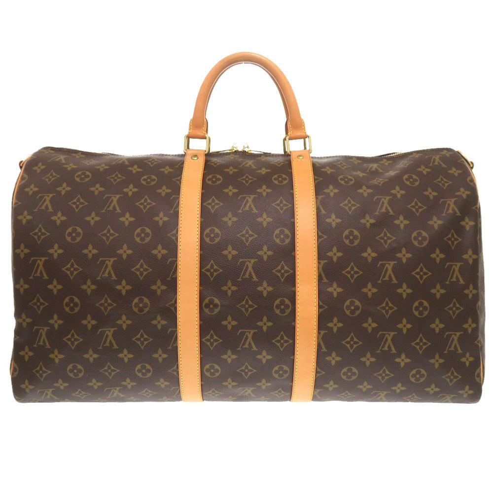 LOUIS VUITTON Boston Duffel bag M41414 Monogram canvas Brown Monogram Keepall bandouliere55 mens