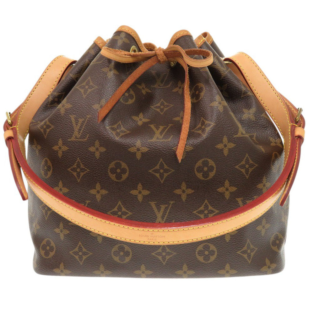 LOUIS VUITTON Shoulder Bag M40818 Monogram canvas Brown Monogram Petit Noe Women
