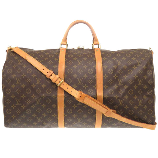 LOUIS VUITTON Boston Duffel bag M41412 Monogram canvas Brown Monogram Keepall bandouliere60
