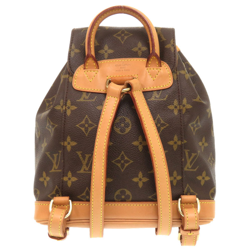 LOUIS VUITTON Backpack M51137 Monogram canvas Brown Monogram Mini Montsouris Women