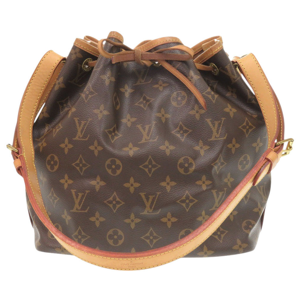 LOUIS VUITTON Shoulder Bag M40818 Monogram canvas Brown Monogram Petit Noe Women